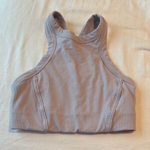 lululemon athletica Ribbed Sports Bra in Light lavender size 4